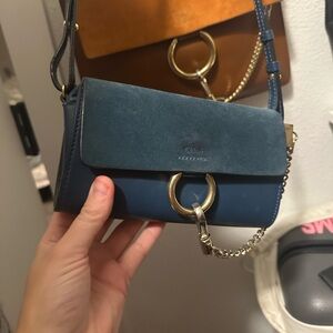 Blue Chloe mini Faye bag